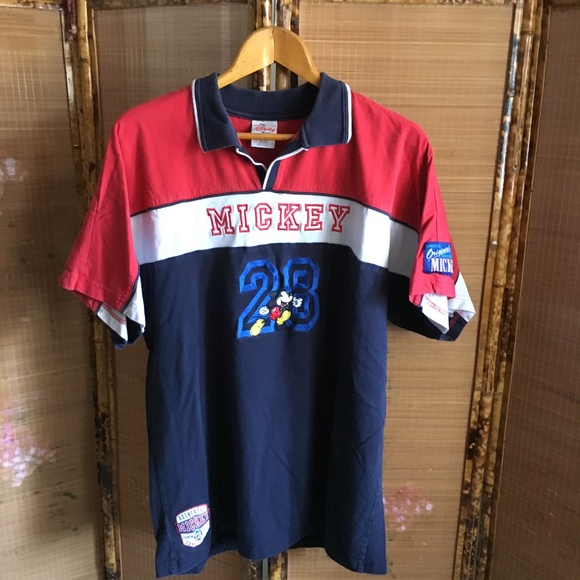 Disney Other - Disney Store Mickey Mouse color block polo shirt